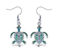 Sparkling Earrings - Sea Turtle