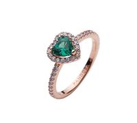 Sparkling Elevated Heart Ring - female - Pandora - Rings - Green - 58 MM - Accessories 58 MM