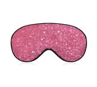 Sparkling Glitter Sleep Mask for Women Men, Soft Eye Mask with Adjustable Strap for Sleeping, Light Blocking Travel Blindfold for Nap Comfortable Eye Cover for Home Office