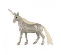 Sparkling Glitter Unicorn Christmas Decoration in Silver