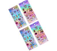 Sparkling Gold Foil PVC Sticker Quick Sand Embossed Sticker for Journal Notebook Scrapbooking Phone Case Laptop Luggage Luggage Sticker