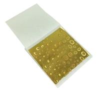 Sparkling Gold Foil Taiwan Laser Gold Leaf 8 X 8.5cm 100 Sheets Per Pack Craft Paper For Gilding Decoration