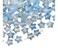 Sparkling Gradient Color Acrylic Star Shaped Bead Crafting Materials for Bracelets Phone Chains Jewelry Accessories Craft Bead for Bracelets and Phone Decorations