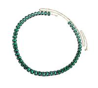 Sparkling Green Crystal Waist Jewelry Elastic Fringe Chain Waist Jewelry For Special Occasions Gift Giftable Crystal Fringe Body Chain