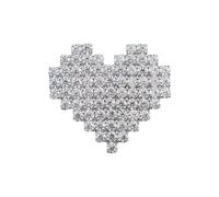 Sparkling Heart Brooch Alloy Lapel Pin Elegant Corsage Jewelry For Evening & Thoughtful Giving Multi Purpose Fashion Brooch