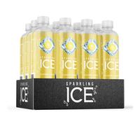 Sparkling Ice water with antioxidants and vitamins No sugar 500ml Bottles, Cloudy Lemon Flavour, 6000 millilitre, (Pack of 12)