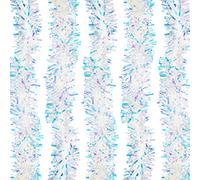 Sparkling Iridescent Holographic Christmas Tree Tinsel in White/Blue/Pink (8 meters)