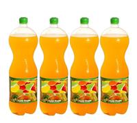 Sparkling Juice Drink 2L - Refreshing Fruity Soft Drink - Large Bottle for Sharing - FF (Pack of 4, T-Fruitti)