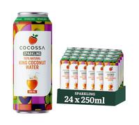 Sparkling King Coconut Water | Natural | No Added Sugar | Preservative-Free | 24 x 250ml | From Sri Lanka | Naturally Hydrating | Packed with Natural Electrolytes