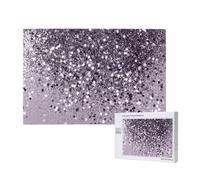 Sparkling Lavender Lady Glitter Shiny Decor Art,1000 Pieces Wooden Jigsaw Family Game Jigsaw Puzzles for Adults Teens Home Decor