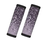 Sparkling Lavender Lady Glitter Shiny Decor Art, 2 Pcs Luggage Handle Wrap Grips, Comfort Soft Handle Covers Luggage Tag