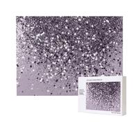 Sparkling Lavender Lady Glitter Shiny Decor Art,500 Pieces Wooden Jigsaw Family Game Jigsaw Puzzles for Adults Teens Home Decor