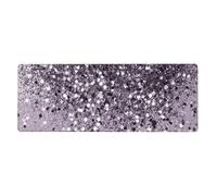 Sparkling Lavender Lady Glitter Shiny Decor Art,Mouse Pad Large Desk Pad Computer Keyboard Mouse Mat With Non Slip Rubber Base 30 x 80 cm