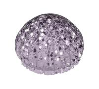 Sparkling Lavender Lady Glitter Shiny Decor Art,Shower Cap Nightcap Double Layer Waterproof Elastic Bath Cap Reusable Hair Cap