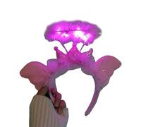 Sparkling LED Light Up Angel Headband Stand Out at Parties and Festivals Christmas Unique Gift Feathered Headpiece