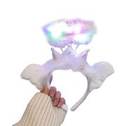 Sparkling LED Light Up Angel Headband Stand Out at Parties and Festivals Christmas Unique Gift Feathered Headpiece