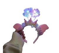 Sparkling LED Light Up Angel Headband Stand Out at Parties and Festivals Christmas Unique Gift Feathered Headpiece