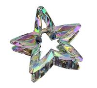 Sparkling Multicolor Acrylic Star Shaped Hair Claw Clip Lightweight Resin Accessory For Everyday Styling Pointed Star Clip