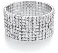 Sparkling Multicolor Rhinestone Stretch Bracelets, Stackable Design for Women, Perfect for Adding Glamour to Any Outfit