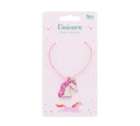 Sparkling necklace with a women's pendant Rex London Rose 2,9x2,6 cm