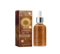 Sparkling Oil for the Body,Shimmer Body Oil for Body & Hair,Nourishing & Glowy Bodies Shimmering,Moisturize Non Sticky Glow Shimmer Lotion Face and Bodies Smooth Light Shimmer Glow (Brown, 30ml)