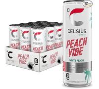 Sparkling Peach Vibe, Refreshing Energy Drink, 355ml by CELSIUS(Pack of 12)