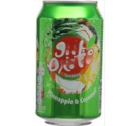 Sparkling Pineapple and Coconut Water Juice Cans 330ml (Pack Of 48) Delicious Tasty And Twisty Treat Gift Hamper