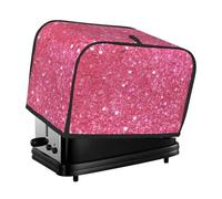 Sparkling Pink Glitter 2 Slice Toaster Covers Quilted Bread Maker Cover Small Appliance Cover With Handle For Home Table Kitchen Decor