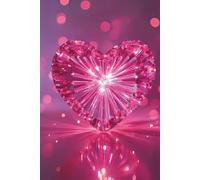 Sparkling Pink Heart Journal: Lined Notebook for Loving Thoughts