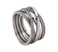 Sparkling & Polished Lines Ring - female - Pandora - Rings - Gray - 52 MM - Accessories 52 MM