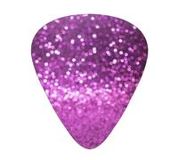 Sparkling Purple Glitter Acoustic Guitar Picks - Premium Guitar Plectrum For Bass And Electric Guitar