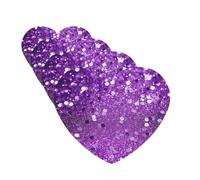 Sparkling Purple Glitter Car Air Fresheners Cards 4 Pcs Hanging Fragrance Scented Cards Long-Lasting Car Aromatherapy Tablets for Wardrobe Bathroom Car Interior Mirror Pendant Gifts