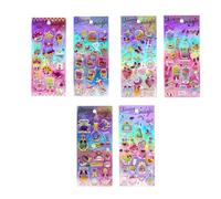 Sparkling Quick Sand PVC Sticker Glittering Gold Foil for Journal Notebook Phone Case Decoration Kid Rewarding