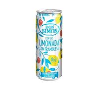 Sparkling Raspberry Lemonade 330 ml Cans Don Simon - Pack of 8 | Refreshing Carbonated Soft Drink