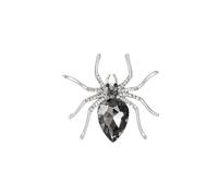 Sparkling Rhinestone Spider Broch for Women White Blue Red Black Crystal Zircon Spider Broch Halloween Gothic Spider Jewelry Reptile Lapel Pins Birthday Christmas Prom Banquet Party Dress Jewelry