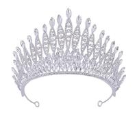Sparkling Rhinestones Hairband Elegant Crystals Bridal Headpiece Adjustable Size Crowns For Bride And Beauty Pageants Alloy Headband