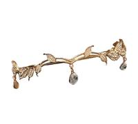 Sparkling Rhinestones Headband with Teardrop Leaves Design for Women Adjustable Lightweight Rhinestones Headbands