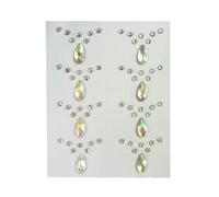 Sparkling Rhinestones Pearls Face Jewels Face Gemstones Stickers Fashionable Beauty Diamonds Accessories For Parties