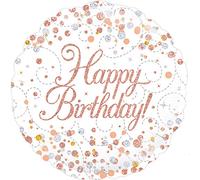 Sparkling Rose Gold Bday 18"