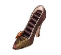 Sparkling Shoe Shape Jewelry Holder Stand With Multiple Storage Compartments Suitable For Earrings Rings And Necklaces Elegant Jewelry Display Stand