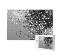 Sparkling Silver Gray,300 Pieces Wooden Jigsaw Family Game Jigsaw Puzzles for Adults Teens Home Decor