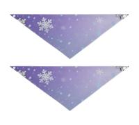 Sparkling Snowflakes Dog Scarf Soft and Light Skin 2 Pcs for a Gift Pets Want to Ddress Up 25 1 × 9 8in