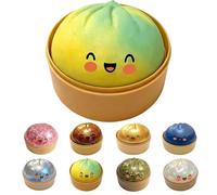 Sparkling Soft Dumpling - Glitter Dumpling, Slow-Rising Sensory Compress for Stress Relief, Ideal for Anxious Students and Office Professionals Needing a Desk Break (Yellow-green)