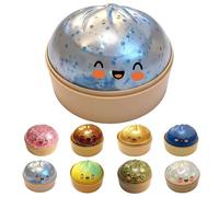 Sparkling Soft Dumpling - Glitter Dumpling, Slow-Rising Sensory Compress for Stress Relief, Ideal for Anxious Students and Office Professionals Needing a Desk Break (Translucent blue)