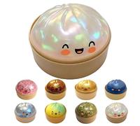 Sparkling Soft Dumpling - Glitter Dumpling, Slow-Rising Sensory Compress for Stress Relief, Ideal for Anxious Students and Office Professionals Needing a Desk Break (White)