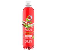 Sparkling Spring Water 500ml Flavour with Fruit Juice,Vitamins & Sweetener Cherry Raspberry Grape,Orange,Pineapple Passion,Orange Mango,Strawberry Kiwi- Rbc (12 Bottles, Strawberry Kiwi)