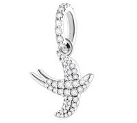 Sparkling Swallow Bird Dangle Charms fits Pandora Muments Bracelet, 925 Sterling Silver Animal Pendant Beads, Spring Gift for Friends/Mothers Day/Daughter
