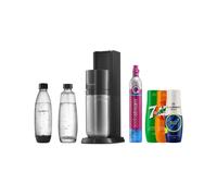 Sparkling water maker SodaStream Duo Black + 2 bottles + syrup set (7Up x Mirinda x Energy)