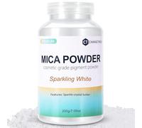 sparkling white mica powder for epoxy resin, lip gloss, car paint, dye, soap making, nail polish, epoxy resin, candle making, bath bombs 200