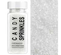 Sparkling White Sanding Sugar - 130g, Edible Sugar Crystals, Sprinkles Cake Decorations for Cookies, Cakes, Ice Cream & Cupcakes, Ideal for Birthday, Wedding & Party Baking